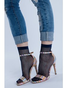 Women's fishnet socks RETE M/O Mona-Nero-Uni