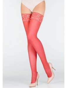 Women's self-hold stockings EROTIC 15DEN Marilyn-Red-1/2