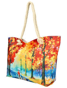 Linea Moda Veľká plážová taška v maľovanom dizajne multicolor HB003
