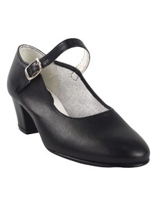 Bienve Univerzálna športová obuv Dámska topánka flamenco-pásik čierna Bienve