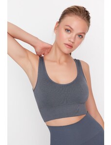 Trendyol Smoky Seamless/Seamless Support/Shaping Knitted Sports Bra