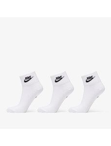 Pánske ponožky Nike Sportswear Everyday Essential Ankle Socks 3-Pack White/ Black