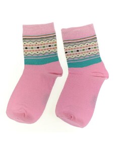 AURA.VIA Detské svetloružové ponožky TOON