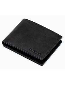 Ombre Clothing Pánska kožená peňaženka - čierna A607