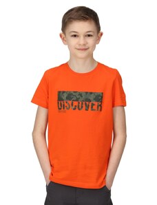 Detské bavlnené tričko Regatta BOSLEY V oranžová