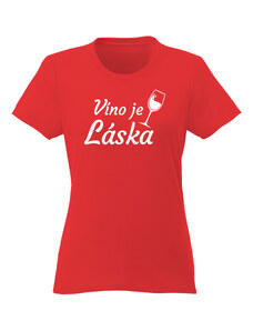 paradoo Dámske tričko "Víno je láska"