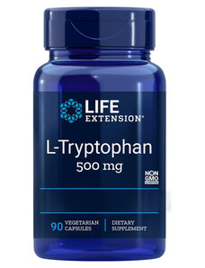 Life Extension L-Tryptophan 90 ks, vegetariánska kapsula, 500 mg