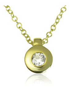 Goldie Zlatý náhrdelník s diamantom Ili