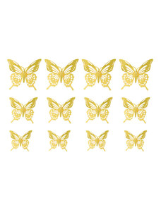 Amparo Miranda 3D dekorácia Motýle HB008 Gold