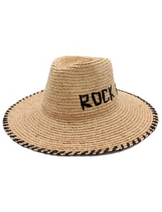 Fiebig - Headwear since 1903 Dámsky letný béžový Fedora klobúk - nekrčivý slamený klobúk Rock Fan