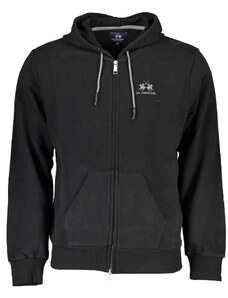 Pánska čierna mikina na zips LA MARTINA