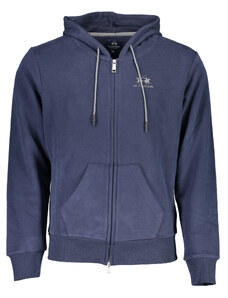 Pánska modrá mikina na zips LA MARTINA