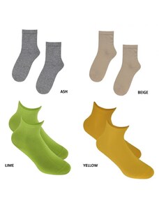 Wola Dámske jednofarebné ponožky s bavlnou