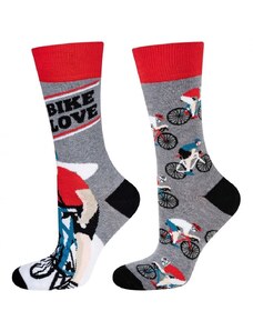 Soxo Veselé ponožky Cyklista - každá iná