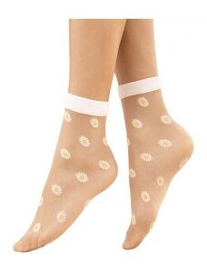 Fiore Silonkové ponožky Daisy s margarétkou