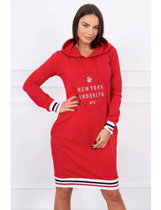 K-Fashion Červené šaty Brooklyn