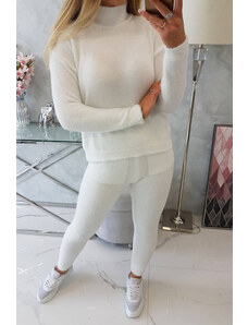 K-Fashion Dvojdielny sveterový set alpaka ecru