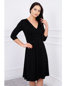 K-Fashion Šaty s výřezem pod prsy černé