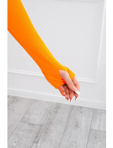 K-Fashion Súprava s blúzkou hore oranžová neónová