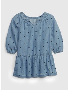 GAP Kids Denim Dress with polka dots - Girls