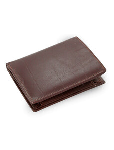 Arwel Tmavo hnedá pánska kožená peňaženka so zápinkou Everett