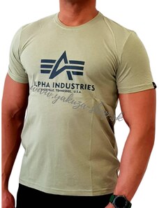 Alpha Industries Basic T Shirt Light Olive tričko pánske