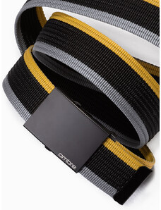 Ombre Clothing Men's sackcloth belt - šedá/čierna A378