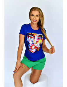 Fam Dámske tričko Woman T-shirt- Modré