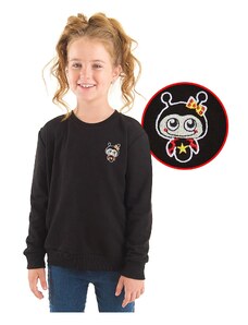 Denokids Ladybug Girls Black Sweatshirt