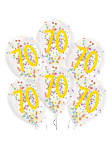 Amscan Latexové balóny s konfetami 70