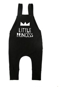 Nelove Čierne trakovky s nápisom little princess I LOVE MILK