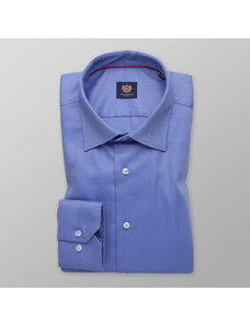 Willsoor Pánska košeľa slim fit modrej farby s pruhovaným vzorom 13378