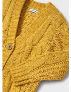 Dievčenský žltý cardiganový sveter Mayoral