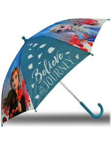 EUROSWAN Detský / dievčenský vystreľovací dáždnik Ľadové kráľovstvo - Frozen - motív Believe in the journey