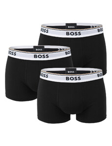 BOSS - boxerky 3PACK cotton stretch power black combo - limitovaná fashion edícia (HUGO BOSS)