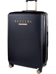 Puccini - Cestovný kufor na kolieskach XL veľký, čierny Los Angeles