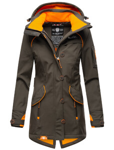 Dámsky outdoorový kabát (dlhá bunda) Soulinaa Marikoo - ANTRACITE