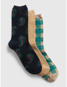 GAP High patterned socks, 3 pairs - Women