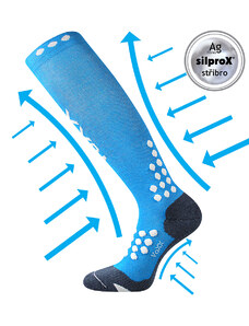 VOXX Marathon kompresné ponožky modré 1 pár 35-38 117021