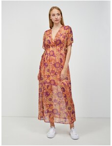 Orange Floral Maxi dress ORSAY - Women