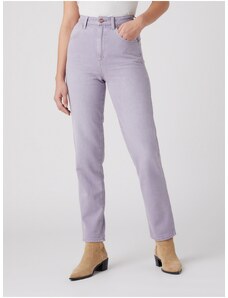 Svetlofialové dámske džínsy rovného strihu Wrangler - ženy