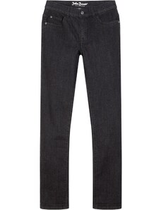 bonprix Chlapčenské teplákové džínsy s 5timi vreckami, Slim Fit, farba čierna