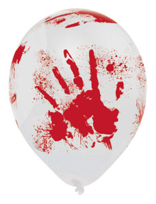Amscan Sada latexových balónov - Krvavé odtlačky 6 ks