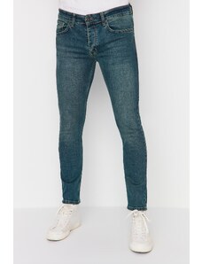 Trendyol Collection Indigo Skinny Fit Antique Look Jeans Denim Nohavice