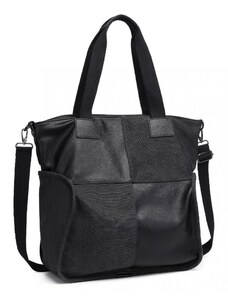 Miss Lulu Kabelka - veľká kombinovaná taška, čierna