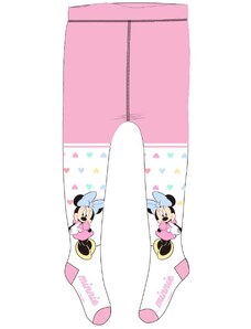 E plus M Detské / dievčenské pančuchy Minnie Mouse so srdiečkami - Disney