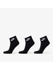 Pánske ponožky Nike Sportwear Everyday Essential Ankle Socks 3-Pack Black/ White