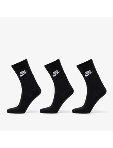 Pánske ponožky Nike Sportwears Everyday Essential Crew 3-Pack Socks Black/ White