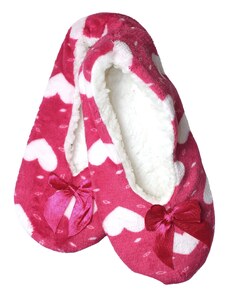 Pesail Irma pink dámske papuče so srdiečkami