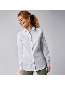 Blancheporte Jednofarebná košeľová blúzka, bavlna biela 036